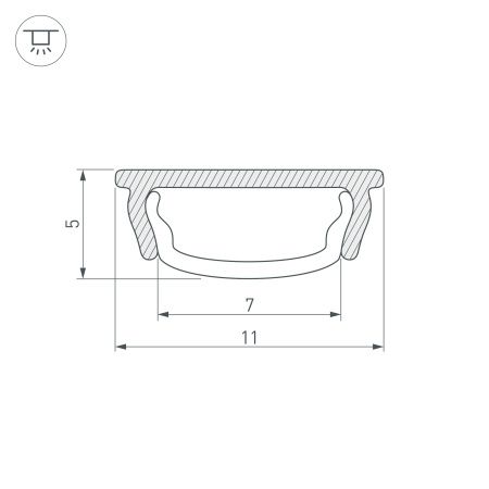 Оборудование Arlight 023592 Профиль ARH-BENT-W11-2000 ANOD (Arlight, Алюминий) по выгодной цене. Купить в Москве со скидкой.