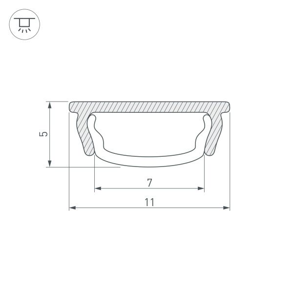 Оборудование Arlight 023592 Профиль ARH-BENT-W11-2000 ANOD (Arlight, Алюминий) по выгодной цене. Купить в Москве со скидкой.