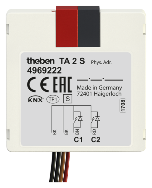 Оборудование Theben 4969222 Универсальный бинарный вход/выход TA 2 S KNX по выгодной цене. Купить в Москве со скидкой.