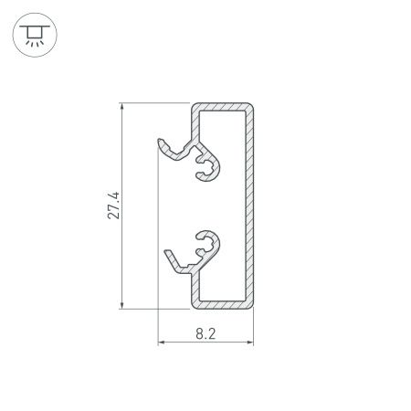Оборудование Arlight 015467 Основание ALU-BASE-2000 Small (Arlight, Металл) по выгодной цене. Купить в Москве со скидкой.