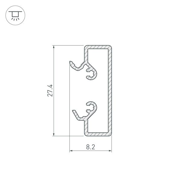 Оборудование Arlight 015467 Основание ALU-BASE-2000 Small (Arlight, Металл) по выгодной цене. Купить в Москве со скидкой.