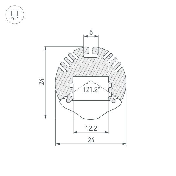 Оборудование Arlight 015527 Профиль с экраном ALU-ROUND-2000 ANOD+LEN30 (Arlight, Алюминий) по выгодной цене. Купить в Москве со скидкой.