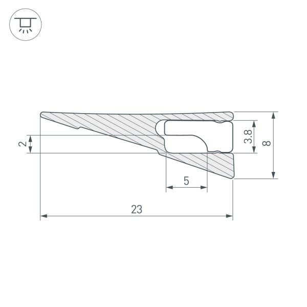 Оборудование Arlight 038205 Профиль SL-MINI-SHELF-H8-2000 ANOD OLIVE GREY (Arlight, Алюминий) по выгодной цене. Купить в Москве со скидкой.