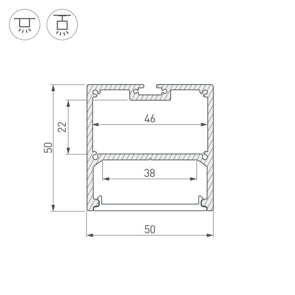 Оборудование Arlight 036202 Профиль SL-LINE-5050-3000 ANOD (Arlight, Алюминий) по выгодной цене. Купить в Москве со скидкой.