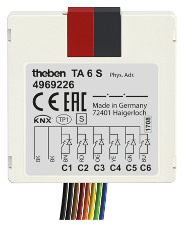 Theben 4969226 Универсальный бинарный вход/выход TA 6 S KNX