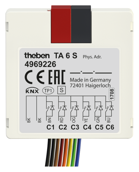 Оборудование Theben 4969226 Универсальный бинарный вход/выход TA 6 S KNX по выгодной цене. Купить в Москве со скидкой.