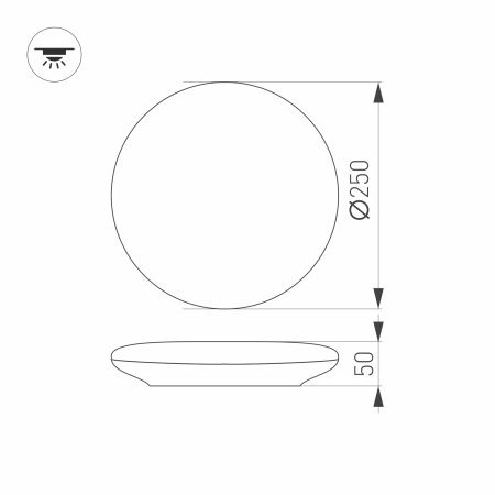 Оборудование Arlight 030094 Светильник CL-FRISBEE-MOTION-R250-12W Day4000 (WH, 180 deg, 230V) (Arlight, IP54 Пластик, 3 года) по выгодной цене. Купить в Москве со скидкой.