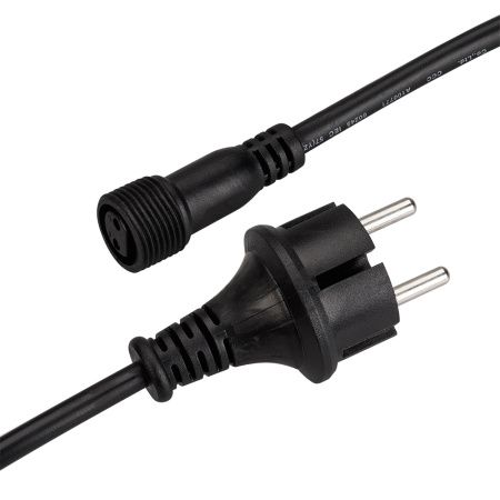 Arlight 025652 Шнур питания ARD-CLASSIC-BALL-LIVE-1.5M Black (230V, 1.6A) (Ardecoled, Закрытый)