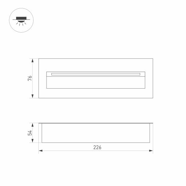 Оборудование Arlight 029964 Светильник LTD-TRAIL-S226x76-8W Warm3000 (GR, 65 deg, 230V) (Arlight, IP65 Металл, 3 года) по выгодной цене. Купить в Москве со скидкой.