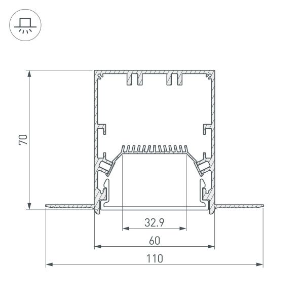 Оборудование Arlight 027161 Профиль SL-LINIA55-FANTOM-2000 ANOD (Arlight, Алюминий) по выгодной цене. Купить в Москве со скидкой.