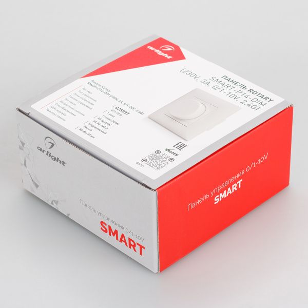 Оборудование Arlight 025037 Панель SMART-P14-DIM-IN White (230V, 3A, 0-10V, Rotary, 2.4G) (Arlight, IP20 Пластик, 5 лет) по выгодной цене. Купить в Москве со скидкой.