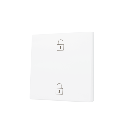 Zennio ZS55CSOFT12MWC ZS55, Накладка для кнопки Simple KNX Soft 55x55 мм, Наклон вверх и вниз, Матовый белый, На заказ