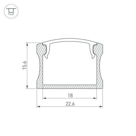 Оборудование Arlight 014848 Профиль с экраном ALU-WIDE-H15-2000 ANOD+FROST (Arlight, Алюминий) по выгодной цене. Купить в Москве со скидкой.