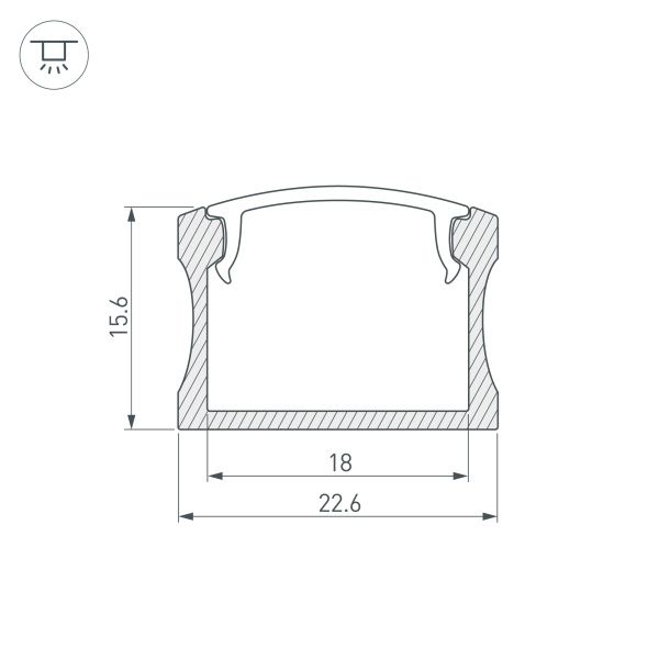 Оборудование Arlight 014848 Профиль с экраном ALU-WIDE-H15-2000 ANOD+FROST (Arlight, Алюминий) по выгодной цене. Купить в Москве со скидкой.
