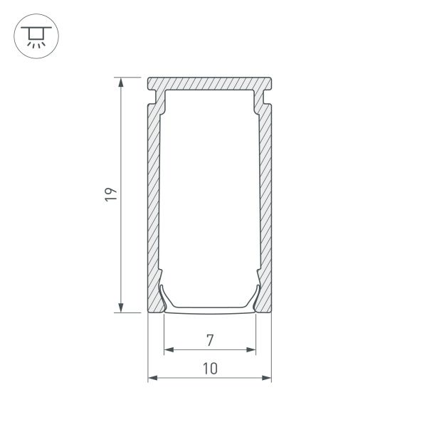 Оборудование Arlight 023857 Профиль PIK-1019-2000 ANOD (Arlight, Алюминий) по выгодной цене. Купить в Москве со скидкой.
