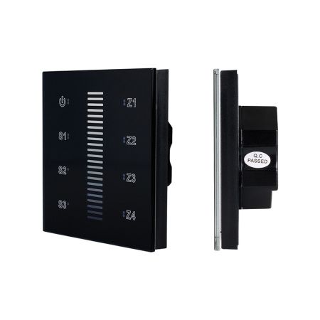 Arlight 019574 Панель Sens SR-2830A-RF-IN Black (220V,DIM,4 зоны) (Arlight, IP20 Пластик, 3 года)
