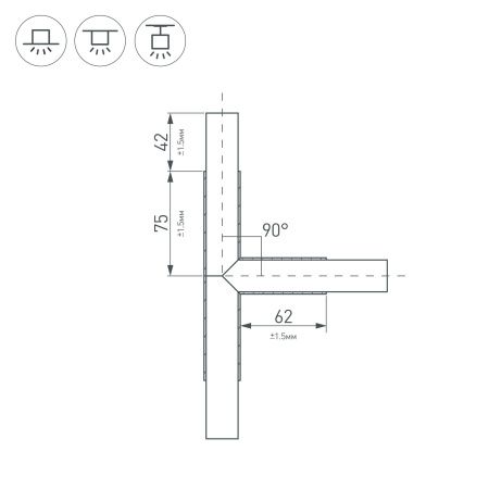 Оборудование Arlight 026243 Тройник PLS-LOCK-H25-T90 (с экраном MAT-L) (Arlight, Металл) по выгодной цене. Купить в Москве со скидкой.
