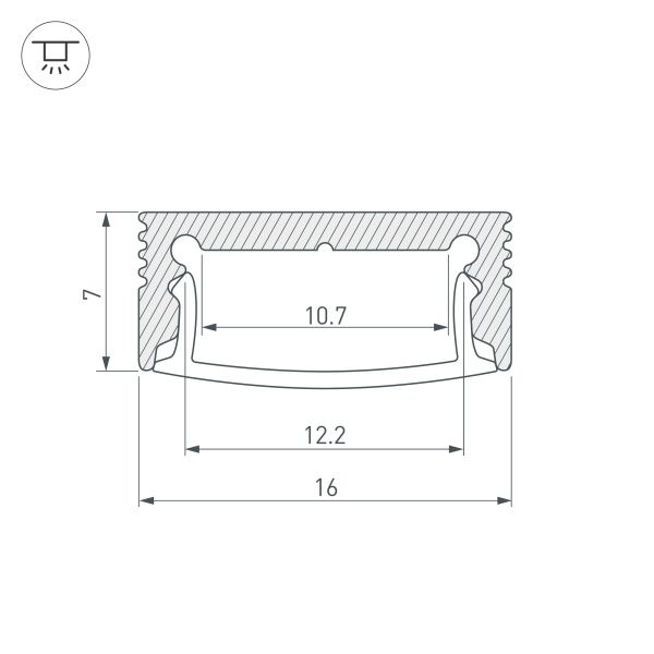 Оборудование Arlight 037111 Профиль SL-SLIM-H7-2000 WHITE (Arlight, Алюминий) по выгодной цене. Купить в Москве со скидкой.