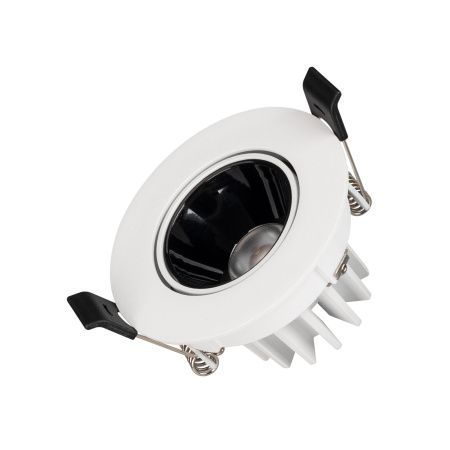 Arlight 035448 Светильник MS-FORECAST-BUILT-TURN-R82-8W Warm3000 (WH-BK, 32 deg, 230V) (Arlight, IP20 Металл, 5 лет)