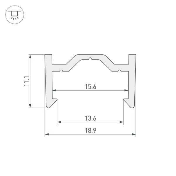 Оборудование Arlight 027091 Профиль пластиковый ARH-CH15-2000-PVC (Arlight, Пластик) по выгодной цене. Купить в Москве со скидкой.