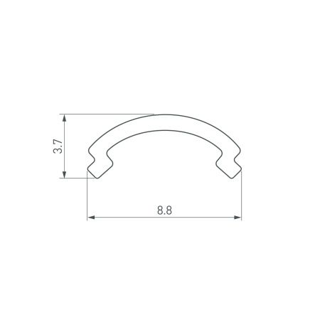 Оборудование Arlight 036324 Экран ARH-KANT-H8-2000 Round Opal (Arlight, Пластик) по выгодной цене. Купить в Москве со скидкой.