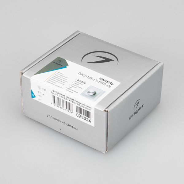 Оборудование Arlight 025526 INTELLIGENT ARLIGHT Роторная панель DALI-133-1G-RGB-IN (BUS, DT8, Backlight) (IARL, -) по выгодной цене. Купить в Москве со скидкой.