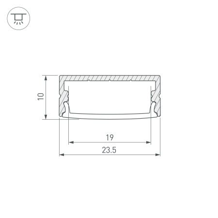 Оборудование Arlight 016142 Профиль ARH-WIDE-H10-2000 ANOD (Arlight, Алюминий) по выгодной цене. Купить в Москве со скидкой.