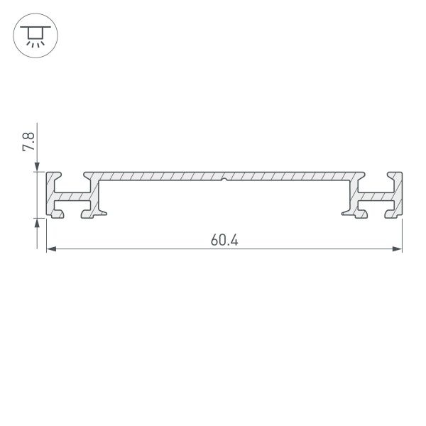 Оборудование Arlight 019870 Профиль-держатель PHS-3X-BASE-H7.8-2000 ANOD (Arlight, Алюминий) по выгодной цене. Купить в Москве со скидкой.