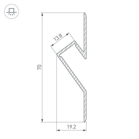 Оборудование Arlight 023902 Профиль ARH-DECORE-S12-CAVE-F-2000 ANOD (Arlight, Алюминий) по выгодной цене. Купить в Москве со скидкой.