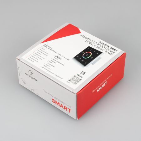 Оборудование Arlight 028322 Панель Sens SMART-P67-MULTI Black (230V, 4 зоны, 2.4G) (Arlight, IP20 Пластик, 5 лет) по выгодной цене. Купить в Москве со скидкой.