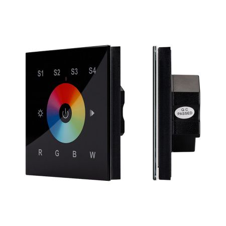 Arlight 021037 Панель Sens SR-2820B-AC-RF-IN Black (220V,RGBW,1 зона) (Arlight, IP20 Пластик, 3 года)