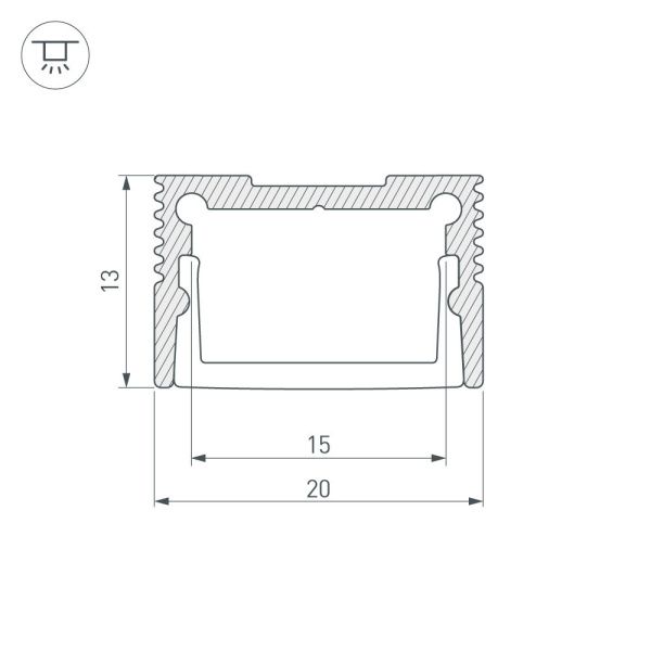 Оборудование Arlight 037113 Профиль SL-SLIM20-H13-2000 WHITE (Arlight, Алюминий) по выгодной цене. Купить в Москве со скидкой.