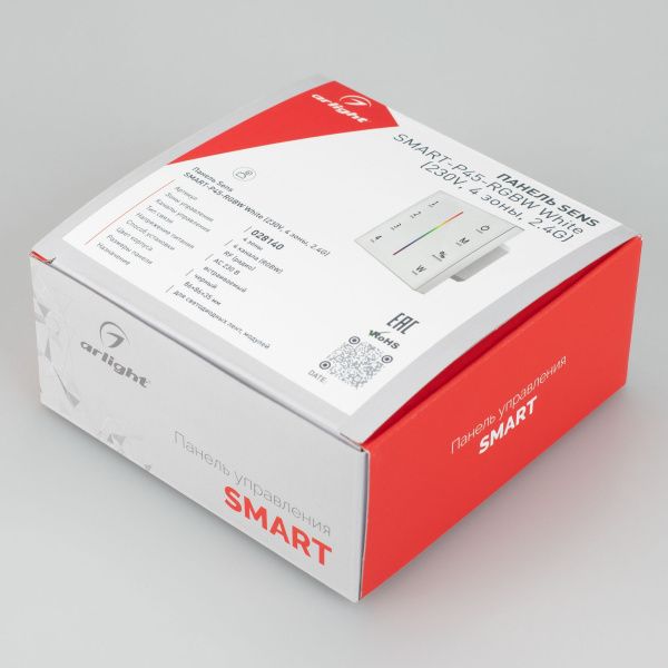 Оборудование Arlight 028140 Панель Sens SMART-P45-RGBW White (230V, 4 зоны, 2.4G) (Arlight, IP20 Пластик, 5 лет) по выгодной цене. Купить в Москве со скидкой.