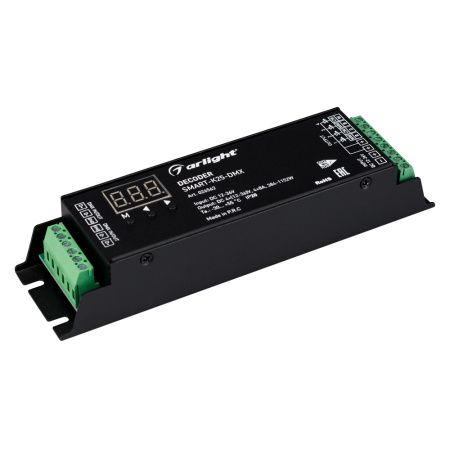 Arlight 026562 Декодер SMART-K25-DMX (12-36V, 4x8A) (Arlight, IP20 Металл, 5 лет)