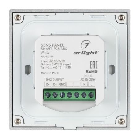 Оборудование Arlight 027118 Панель Sens SMART-P38-MIX White (230V, 4 зоны, 2.4G) (Arlight, IP20 Пластик, 5 лет) по выгодной цене. Купить в Москве со скидкой.