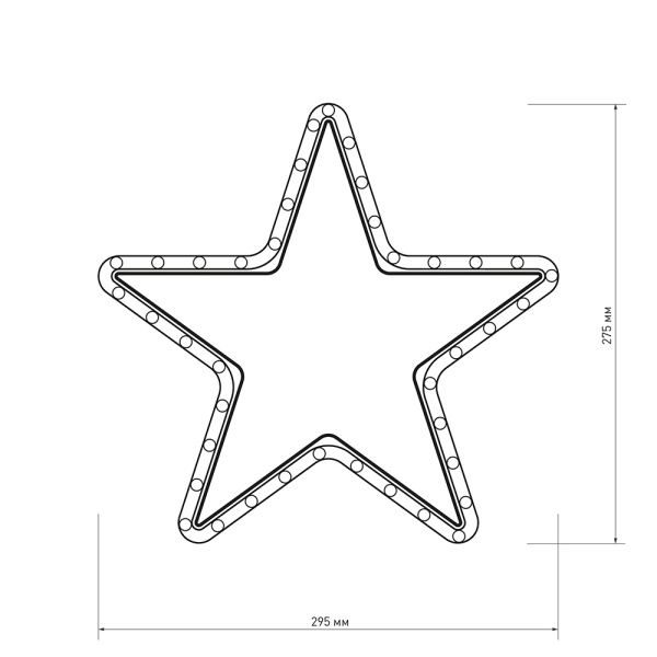 Оборудование Arlight 025312 Фигура ARD-STAR-M1-295x275-36LED Warm (230V, 2.5W) (Ardecoled, IP65) по выгодной цене. Купить в Москве со скидкой.