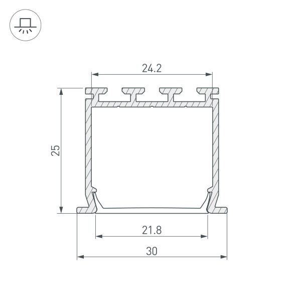 Оборудование Arlight 023386 Профиль PLS-LOCK-H25-FS-3000 ANOD (Arlight, Алюминий) по выгодной цене. Купить в Москве со скидкой.