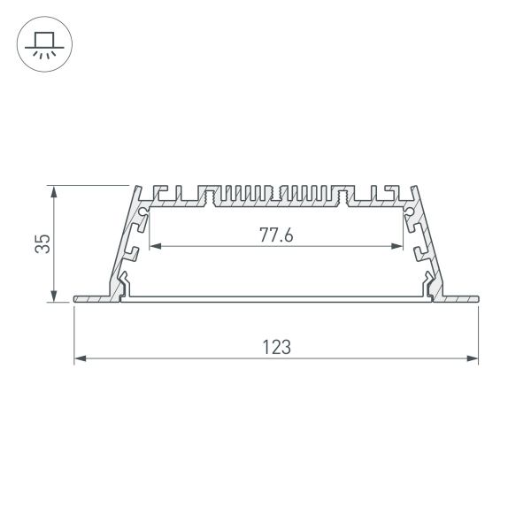 Оборудование Arlight 027928 Профиль с экраном ARH-POWER-W120-F-2000 ANOD (Arlight, Алюминий) по выгодной цене. Купить в Москве со скидкой.