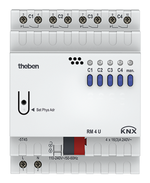 Оборудование Theben 4940223 4-х канальный релейный актуатор. Линейка FIX1 RM 4 U KNX по выгодной цене. Купить в Москве со скидкой.