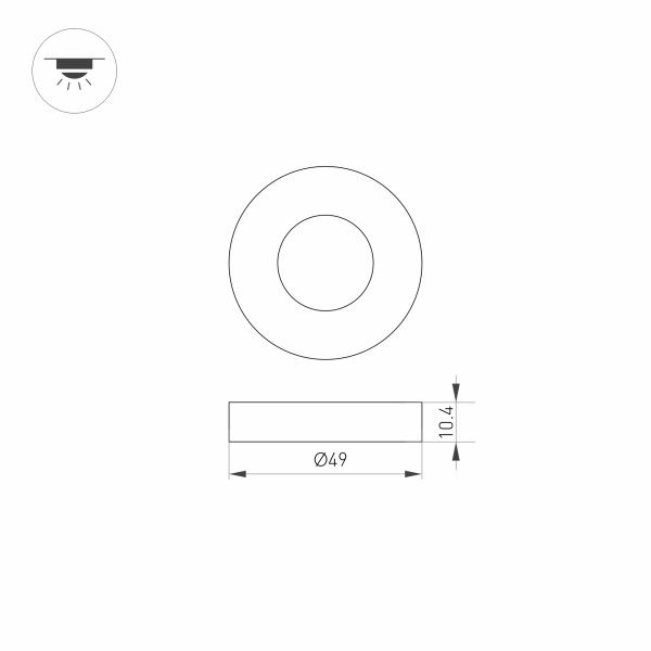 Оборудование Arlight 024930 Накладка ART-DECK-CAP-ROLL-R50 (SL, STEEL) (Arlight, Металл) по выгодной цене. Купить в Москве со скидкой.