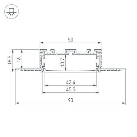 Оборудование Arlight 028917 Профиль KLUS-POWER-W50H16-F-HIDE-2000 (Arlight, Алюминий) по выгодной цене. Купить в Москве со скидкой.