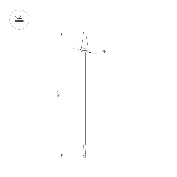 Оборудование Arlight 037521 Светильник LGD-CONO-BOLL-H1500-7W Warm3000 (DG, 36 deg, 230V) (Arlight, IP65 Металл, 3 года) по выгодной цене. Купить в Москве со скидкой.