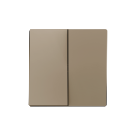 Zennio 830001904 ZS55. Заглушка для двойного выключателя 55x55 мм - шампань