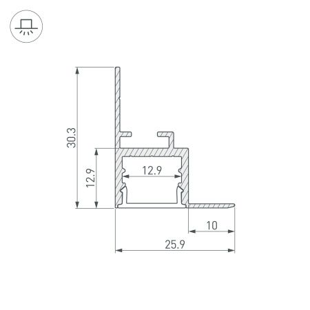 Оборудование Arlight 034977 Профиль ARH-CEIL-S16-2000 ANOD (Arlight, Алюминий) по выгодной цене. Купить в Москве со скидкой.