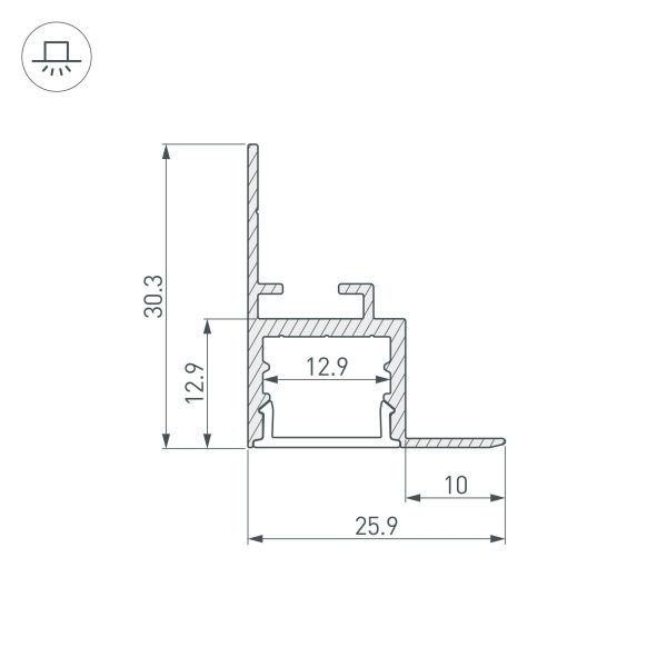 Оборудование Arlight 034977 Профиль ARH-CEIL-S16-2000 ANOD (Arlight, Алюминий) по выгодной цене. Купить в Москве со скидкой.