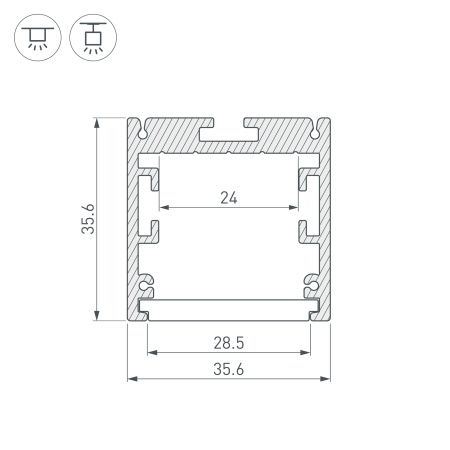Оборудование Arlight 025522 Профиль SL-ARC-3535-D1500-A45 BLACK (590мм, дуга 1 из 8) (Arlight, Алюминий) по выгодной цене. Купить в Москве со скидкой.