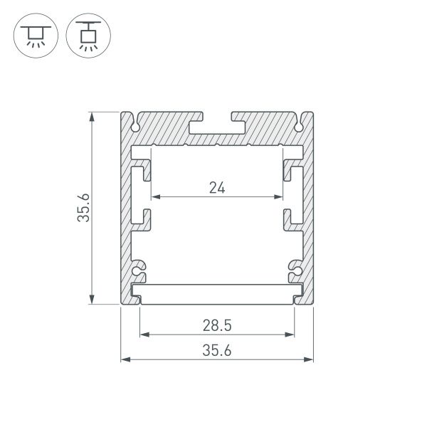 Оборудование Arlight 032685 Профиль SL-ARC-3535-TWIST180-500 BLACK (Arlight, Алюминий) по выгодной цене. Купить в Москве со скидкой.