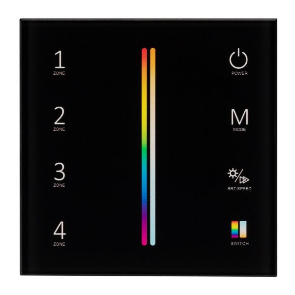 Оборудование Arlight 028310 Панель Sens SMART-P55-MULTI Black (3V, 4 зоны, 2.4G) (Arlight, IP20 Пластик, 5 лет) по выгодной цене. Купить в Москве со скидкой.