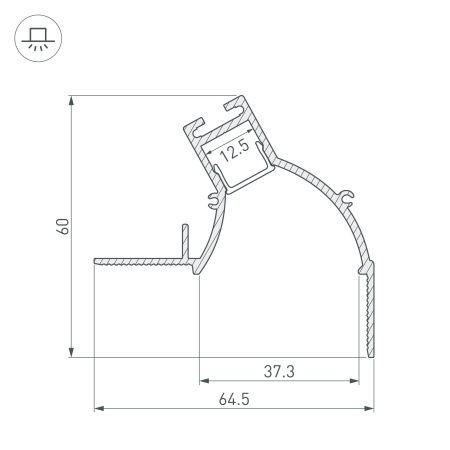 Оборудование Arlight 034981 Профиль ARH-CEIL-BEVEL-EDGE-2000 WHITE (Arlight, Алюминий) по выгодной цене. Купить в Москве со скидкой.