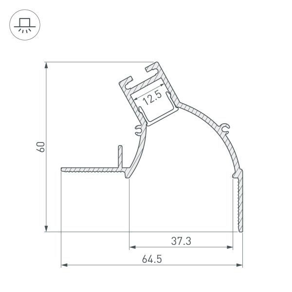 Оборудование Arlight 034981 Профиль ARH-CEIL-BEVEL-EDGE-2000 WHITE (Arlight, Алюминий) по выгодной цене. Купить в Москве со скидкой.